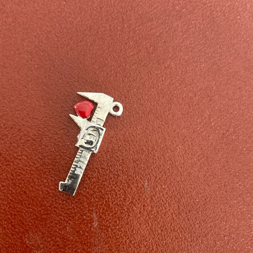 Vintage Sterling Love Meter Moving Charm